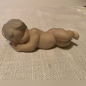 Vintage Lladro Sleeping Cherub Baby Jesus Porcelain Figurine Matte Finish